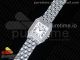 Panthère Secrete Ladies SS DJF 1:1 Best Edition White Dial on SS Bracelet Ronda Quartz (Free Bracelet)