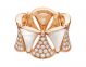 Replica Bvlgari Divas' Dream Ring Rose Gold with Mother of Pearl and Pave Diamonds